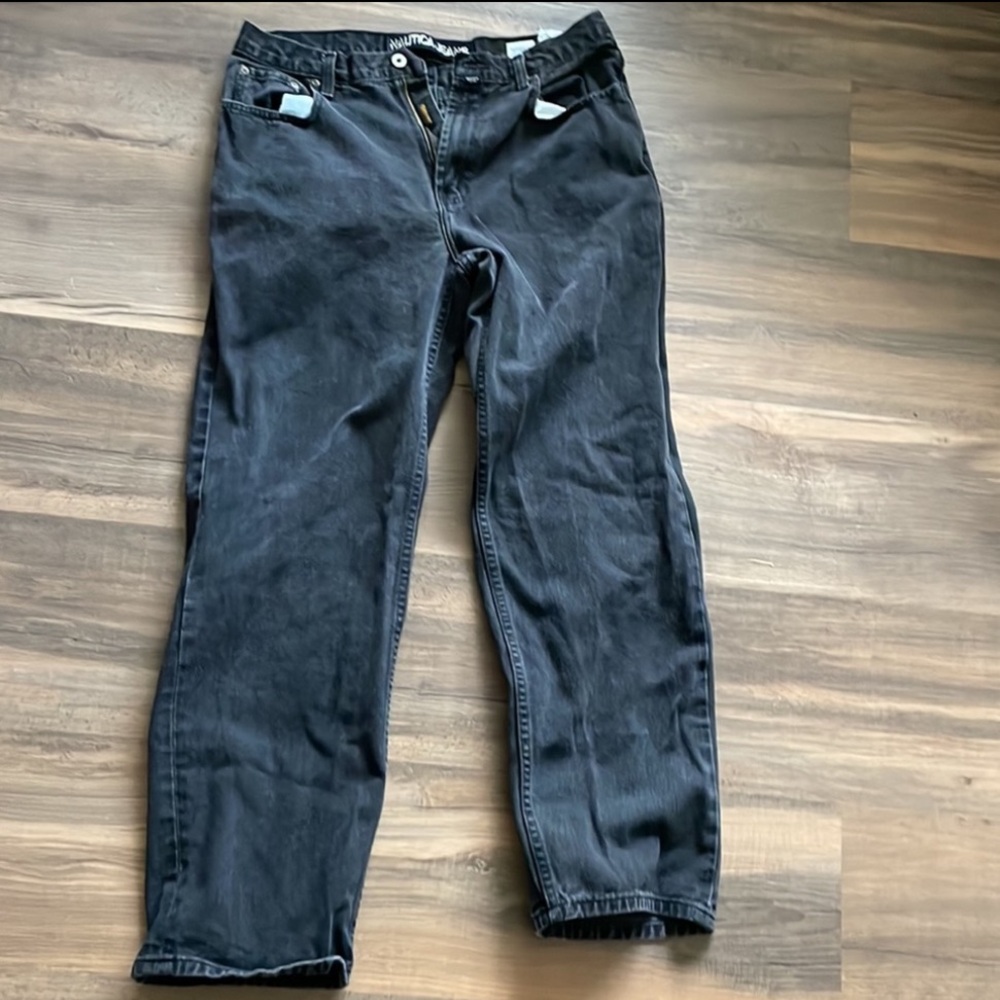 Nautica Men's Relaxed Fit black Jeans